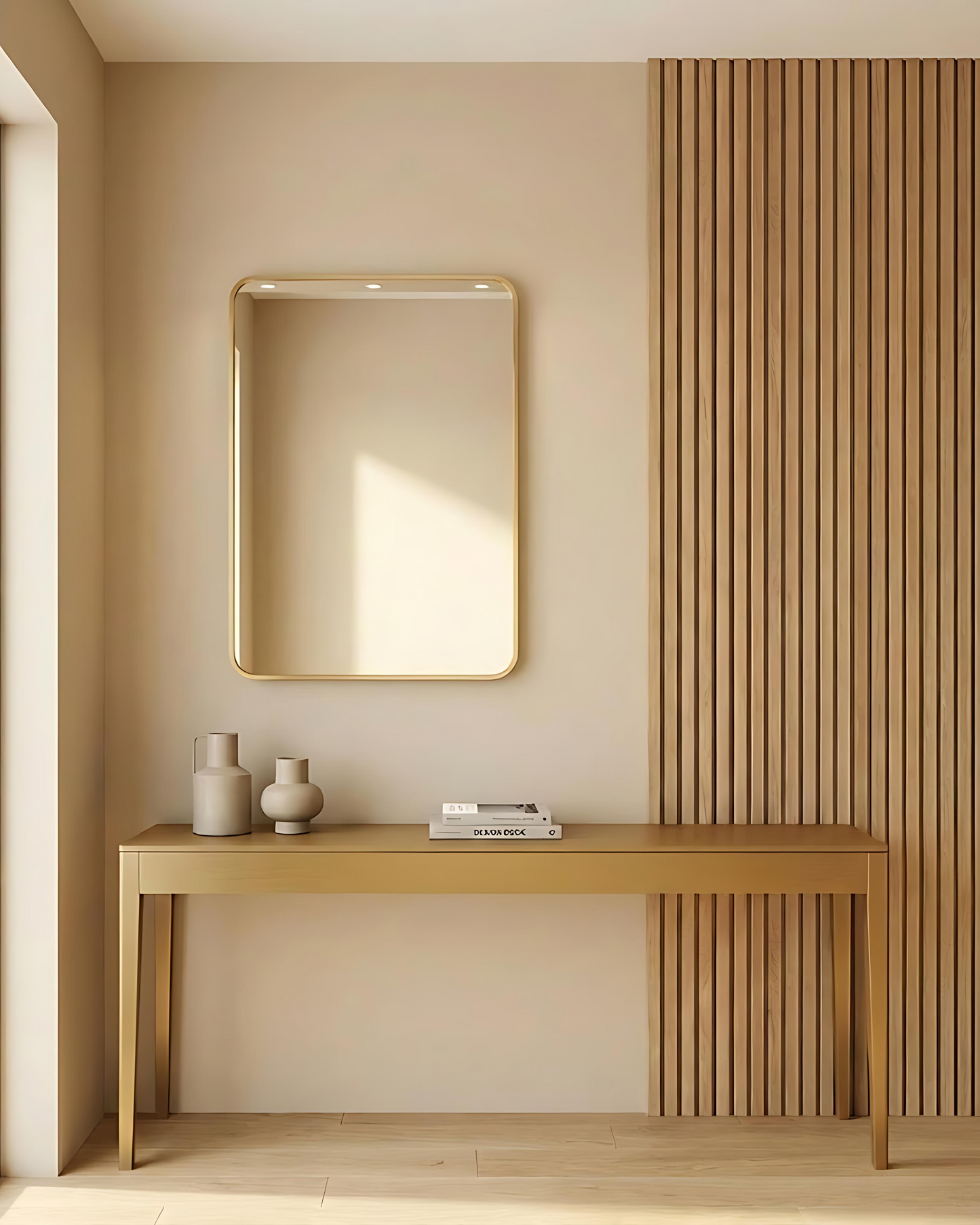 Miroir Rectangulaire noir Avec Cadre 80 × 60