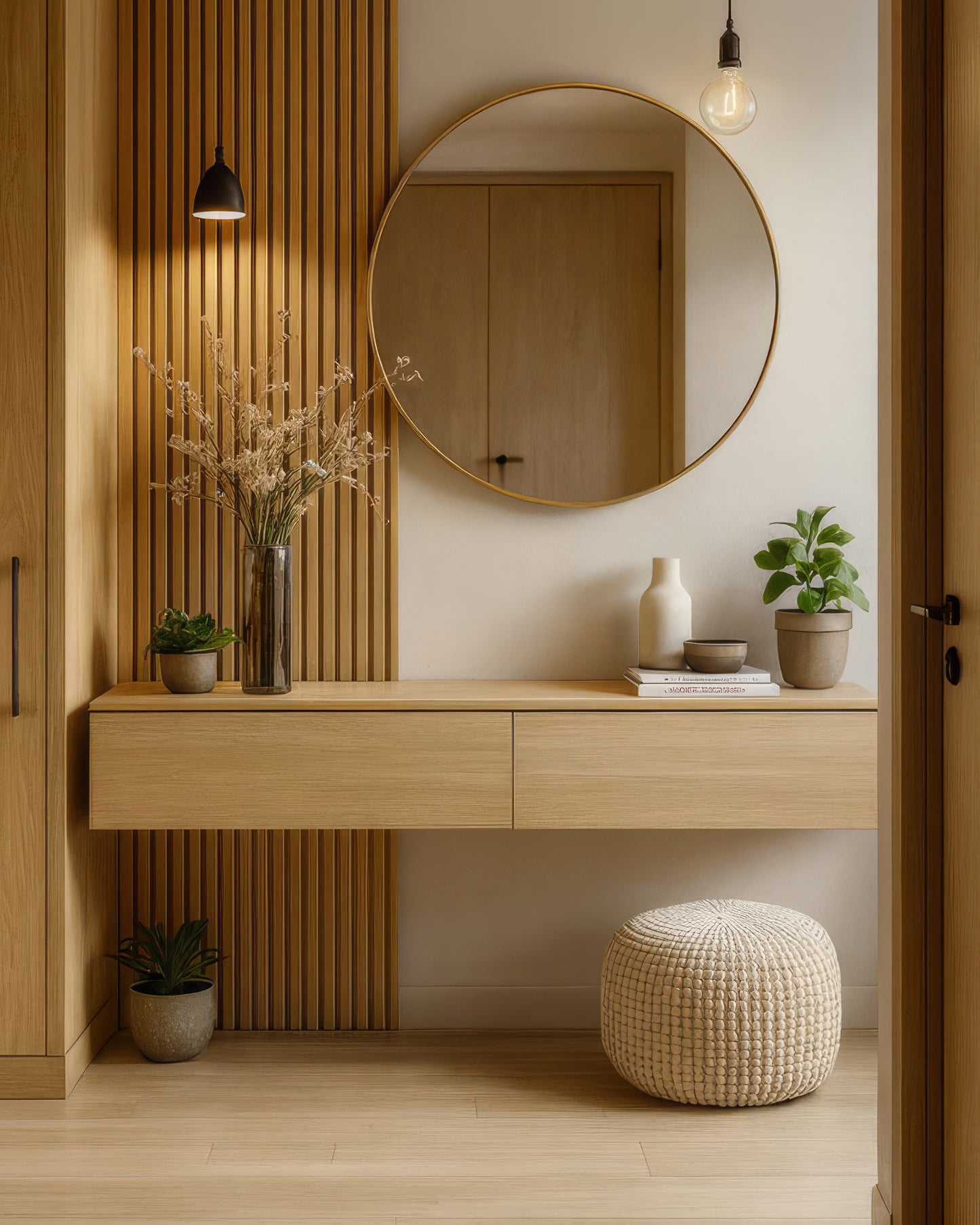 Miroir Rond Avec Cadre de Diamètre 60