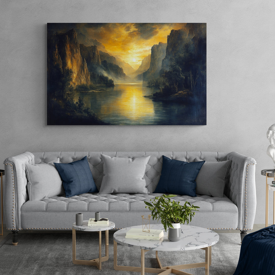 Tableau en Toile "Silence Doré"