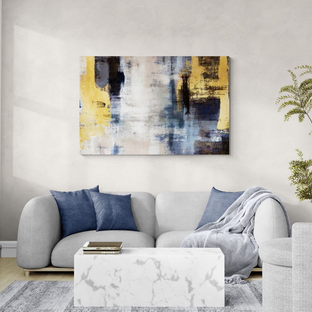 Tableau en Toile "Abstrait Bleu"