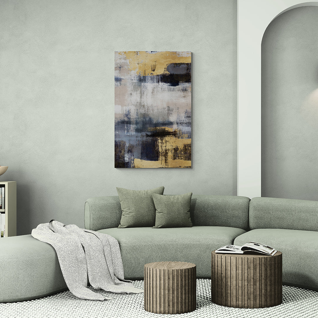 Tableau en Toile "Abstrait Bleu"