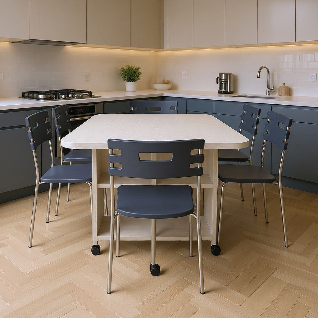 Pack de Table Pliable Unique + 6 Chaise City