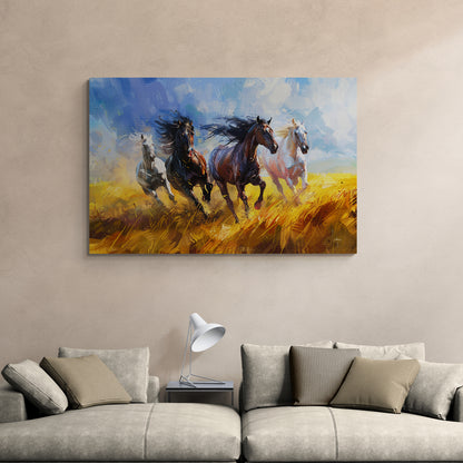 Tableau en Toile "Chevaux du Soleil"