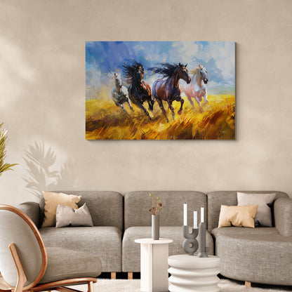 Tableau en Toile "Chevaux du Soleil"