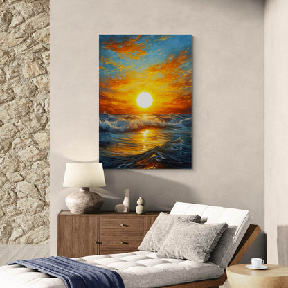 Tableau en Toile "Ciel en Flammes"