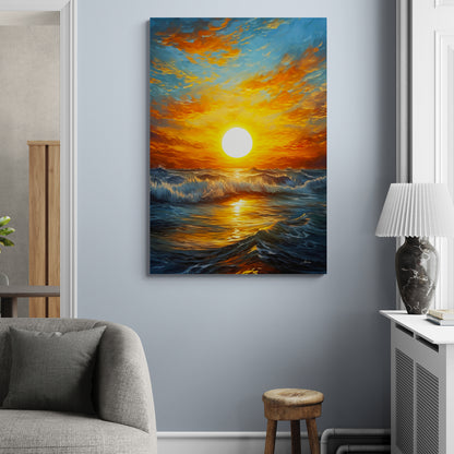 Tableau en Toile "Ciel en Flammes"