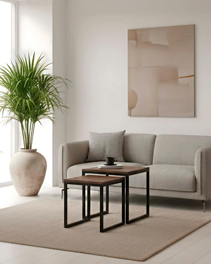 Set de 2 Tables d’Appoint Basses Suédois