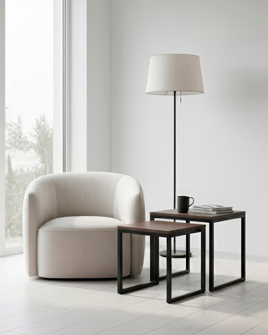 Set de 2 Tables d’Appoint Basses Suédois