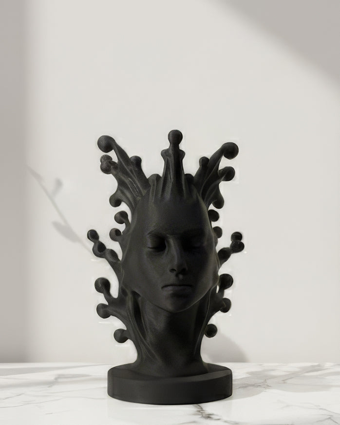Buste Art Déco “Aura” – Sculpture & Porte-Bijoux Design
