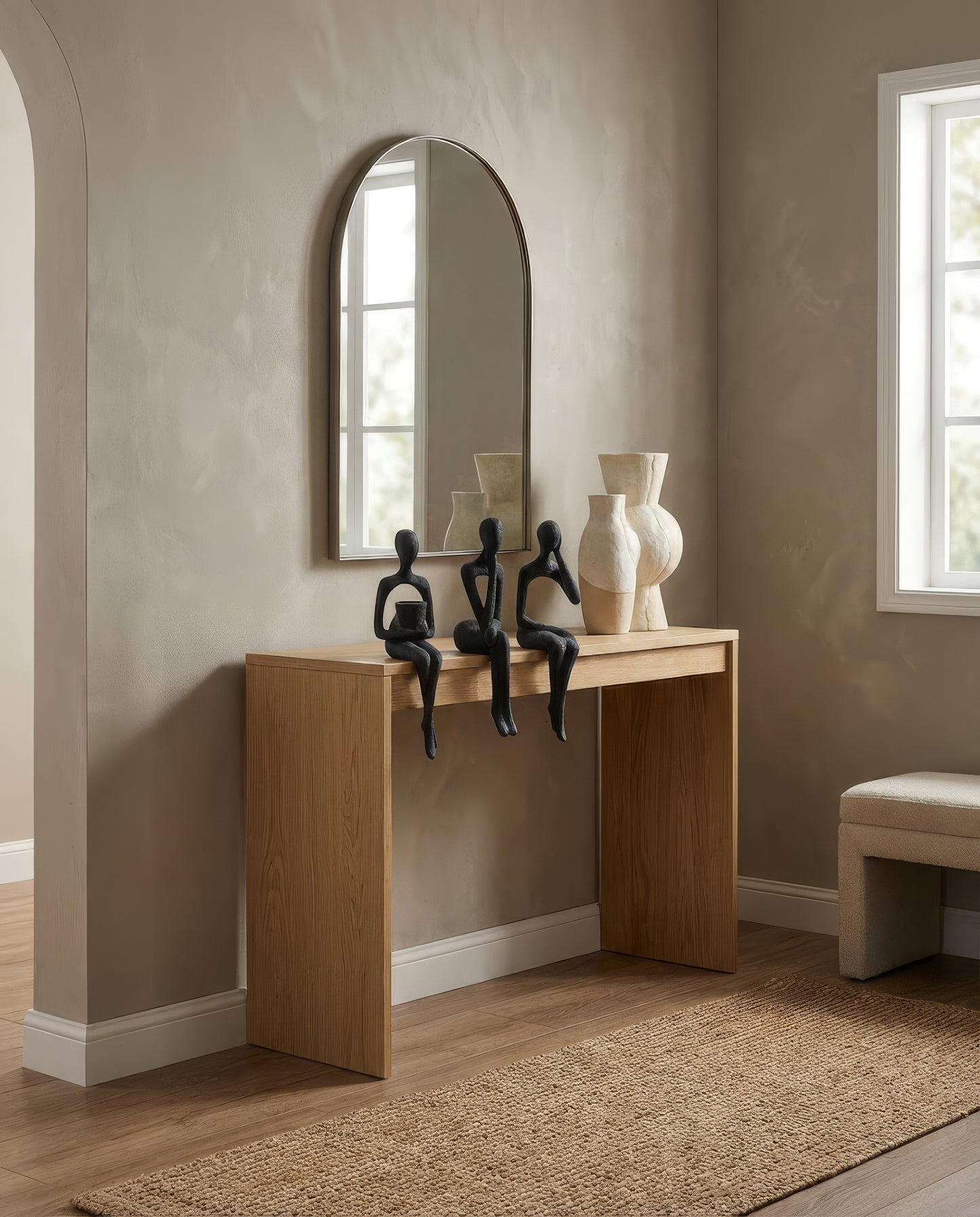 Trio de Statuettes Design Assises – Noir Mat