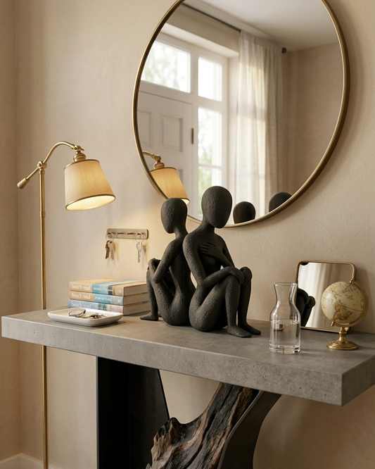 Statuette Décorative “Le Duo Coeur Arrière”