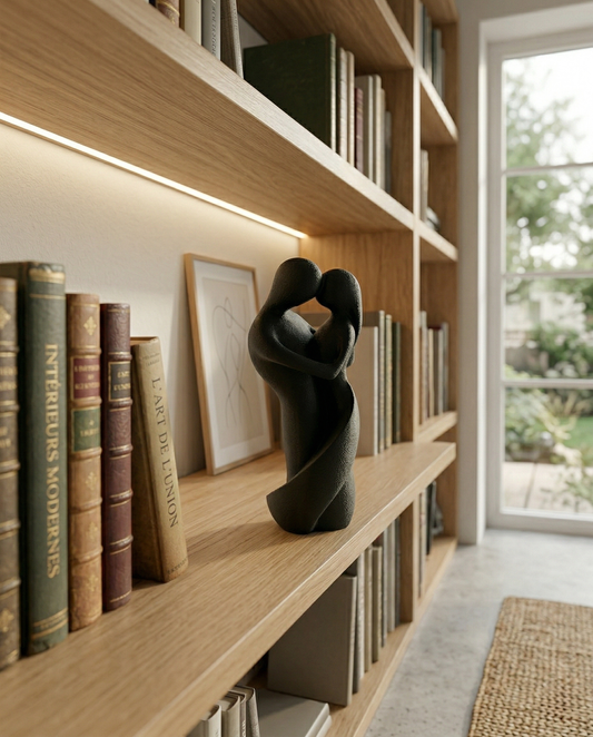 Sculpture Abstraite “L’Étreinte Éternelle”
