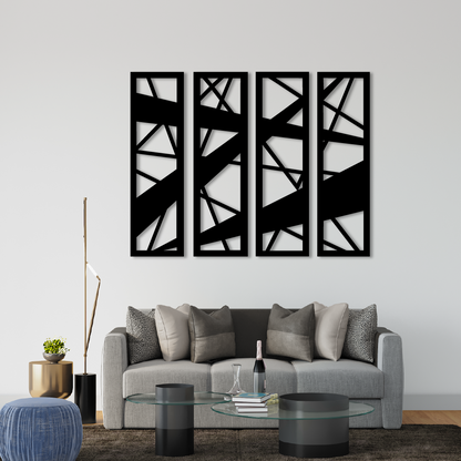 Décoration Murale en Métal Silhouette forme géometrique