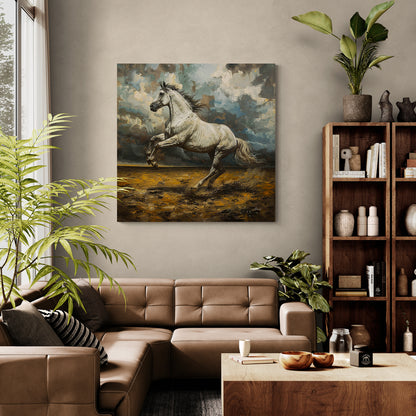Tableau en Toile "Le Cheval Levé"