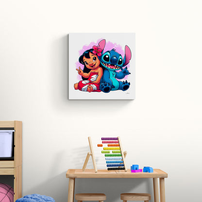 Tableau en Toile "Lilo et Stitch"