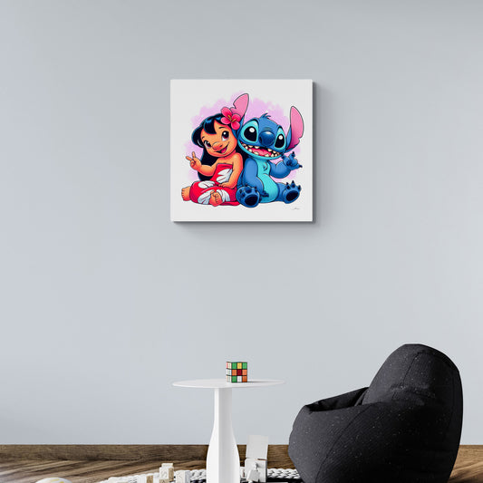 Tableau en Toile "Lilo et Stitch"