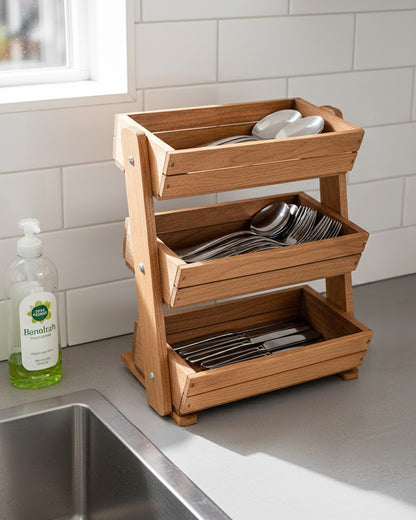 Mini-Étagère Multi-Usage 3 Niveaux