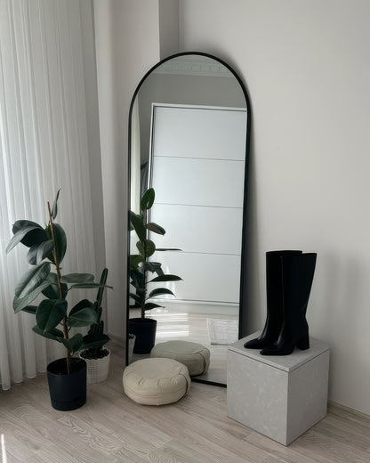 Miroir Arche Noir Élégance 180