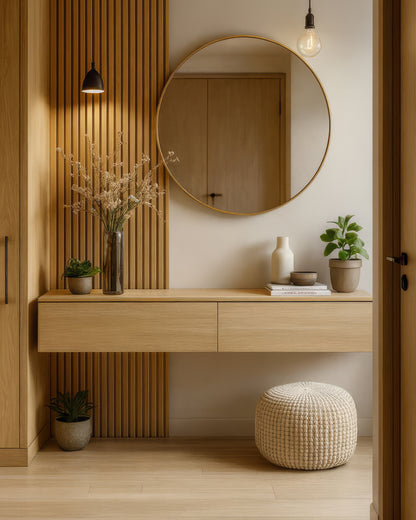 Miroir Rond Avec Cadre de Diamètre 60