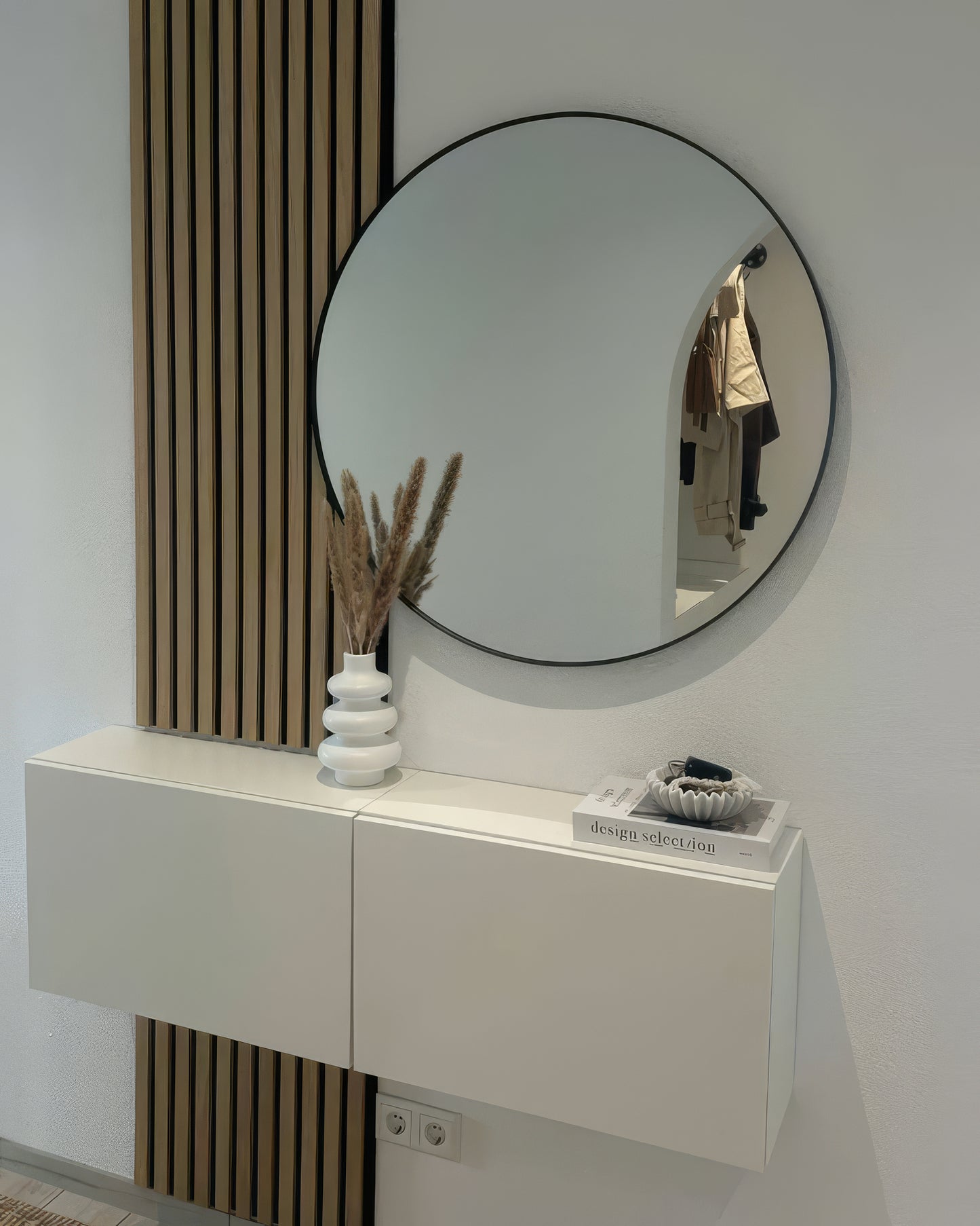 Miroir Rond Avec Cadre de Diamètre 60