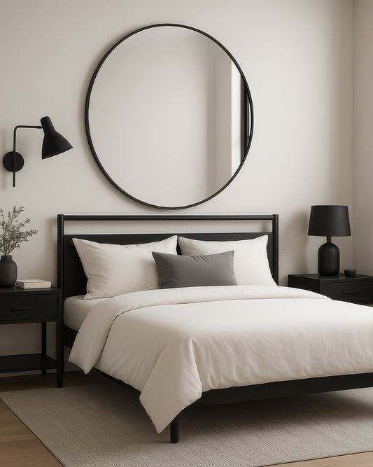 Miroir Rond Avec Cadre de Diamètre 90