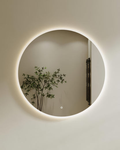 Miroir Rond Avec Touche Tactile et Éclairage LED de Diamètre 70