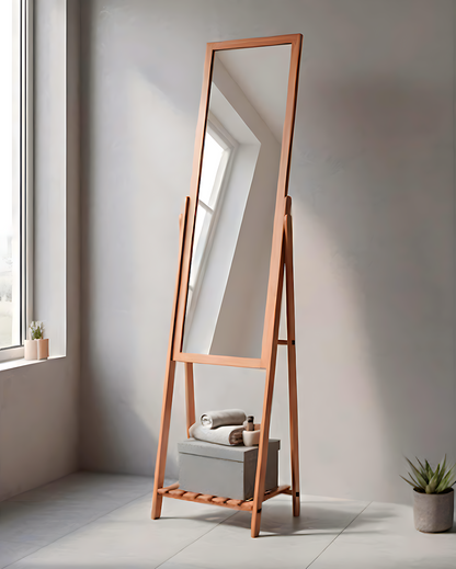 Miroir avec étagère