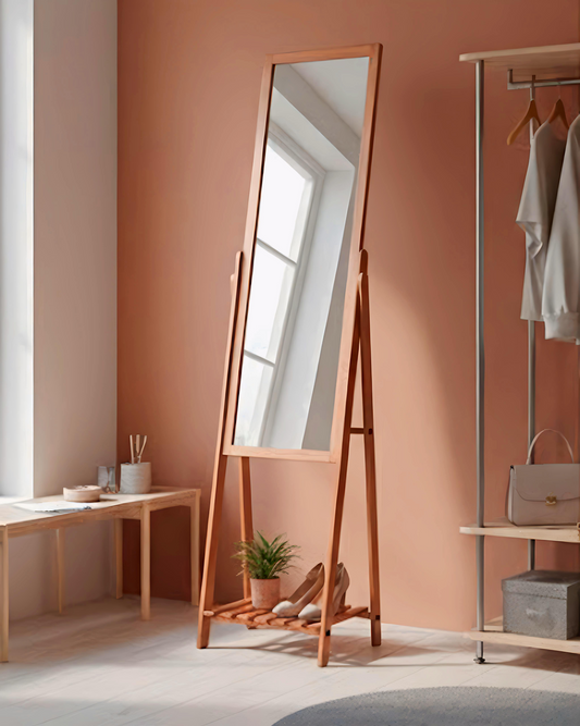 Miroir avec étagère