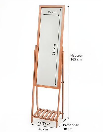 Miroir avec étagère