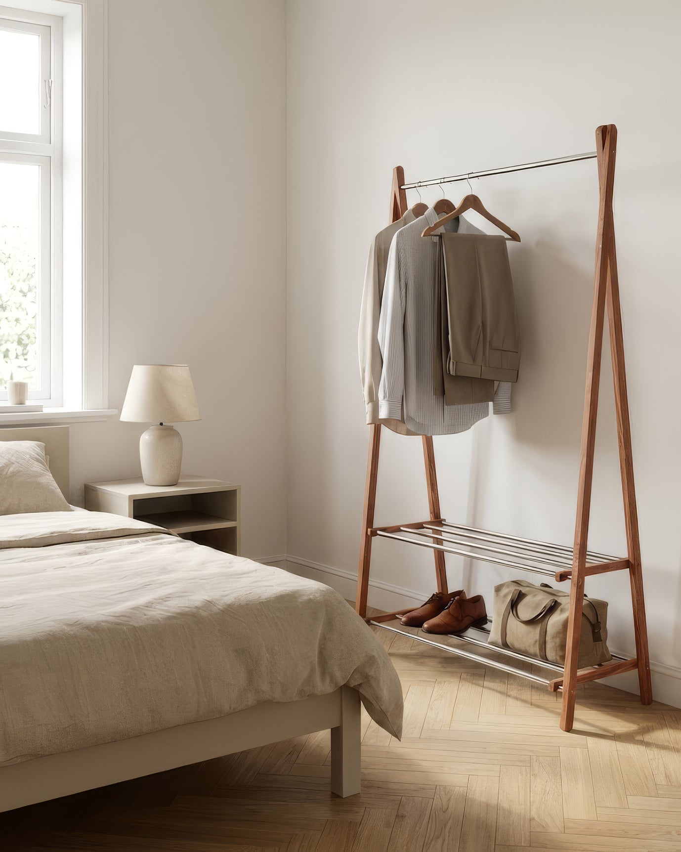 Portant Pliable Oslo Chromé