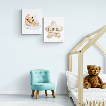 Lot de 2 Tableaux en Toile "Rêve en Nuage"