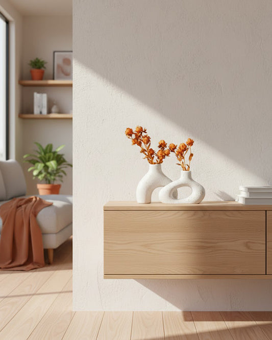 Set de 2 Pièces Décoratif en Concrete – Shape Duo White