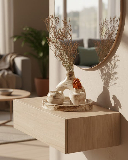 Set de 4 Décoratif en Concrete Marble