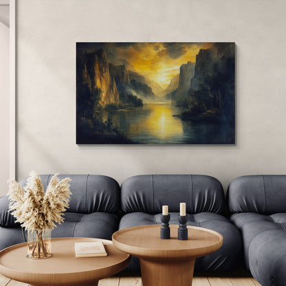 Tableau en Toile "Silence Doré"