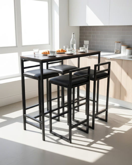 Table Bistrot Suédois G.F + 4 Chaises Bistrot