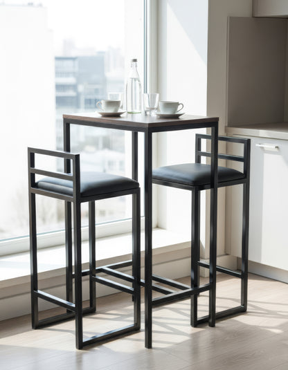 Table Bistrot Suédois P.F + 2 Chaises Bistrot