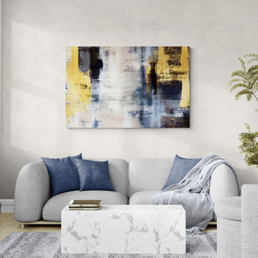 Tableau en Toile "Abstrait Bleu"