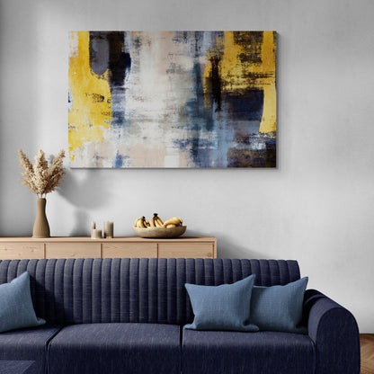 Tableau en Toile "Abstrait Bleu"