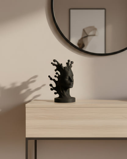 Buste Art Déco “Aura” – Sculpture & Porte-Bijoux Design