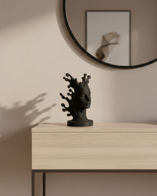 Buste Art Déco “Aura” – Sculpture & Porte-Bijoux Design