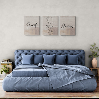 Lot de 3 Tableaux en Toile "Sweet Dreams"