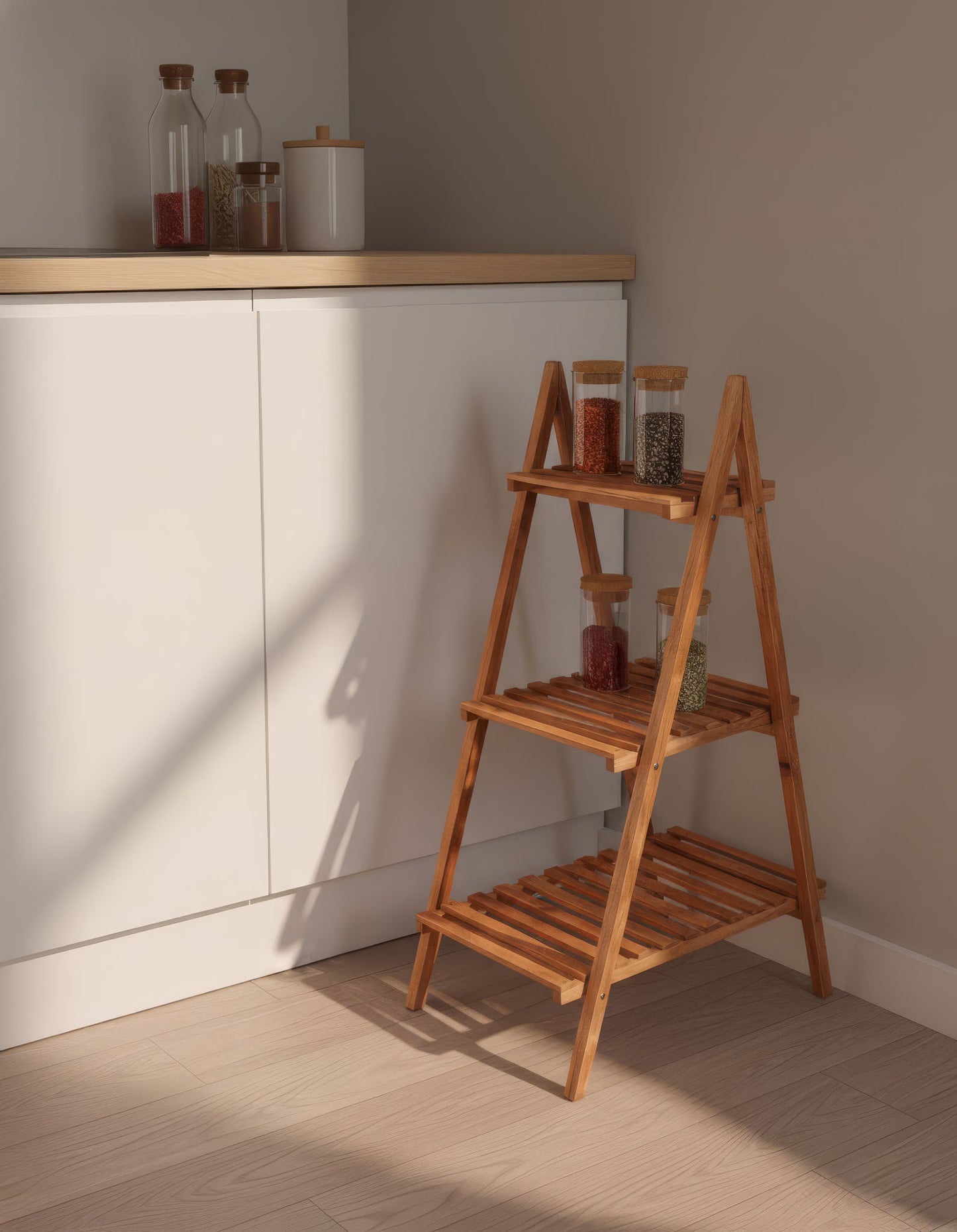 Étagère de Rangement Pyramide 3 Niveaux