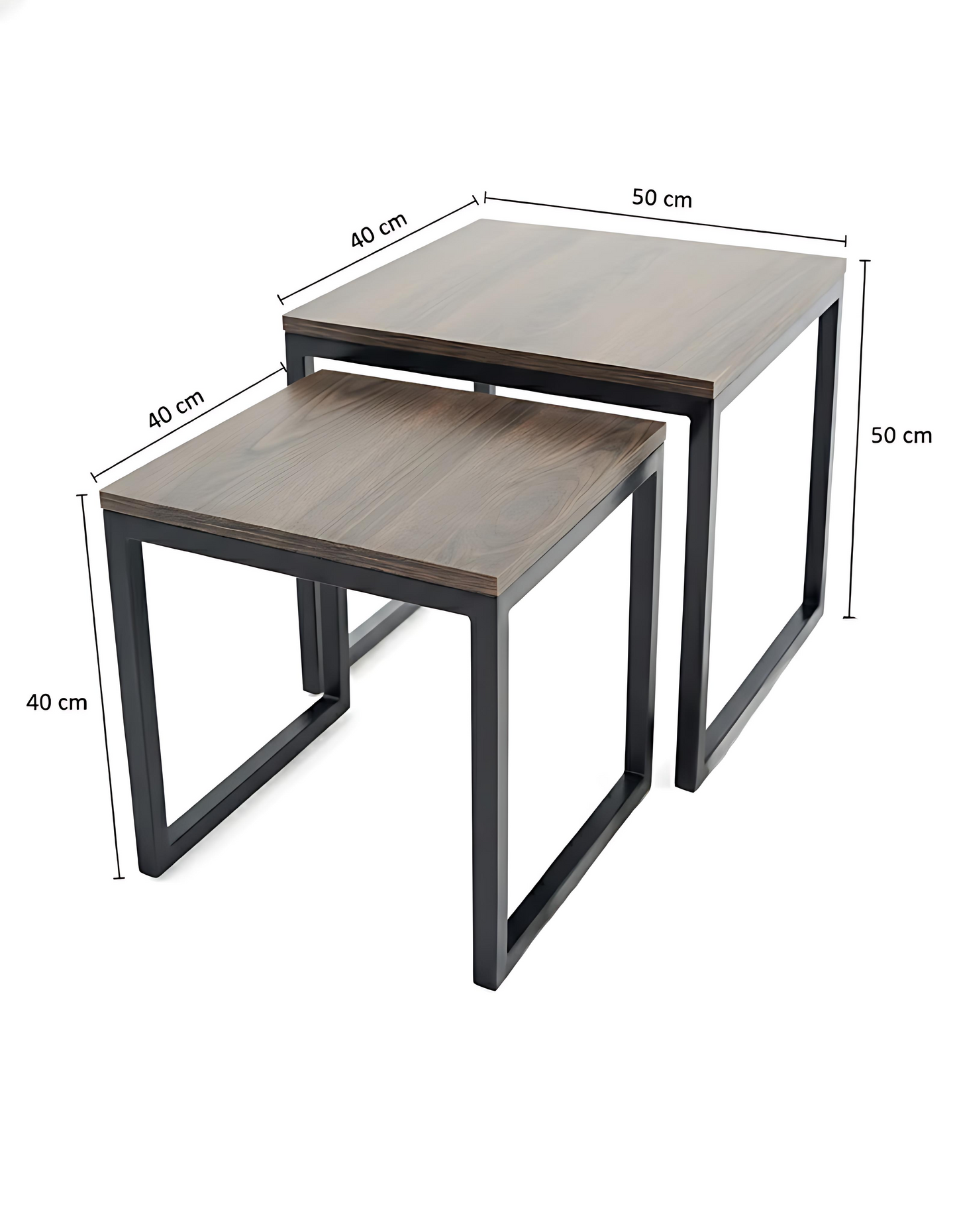 Set de 2 Tables d’Appoint Basses Suédois